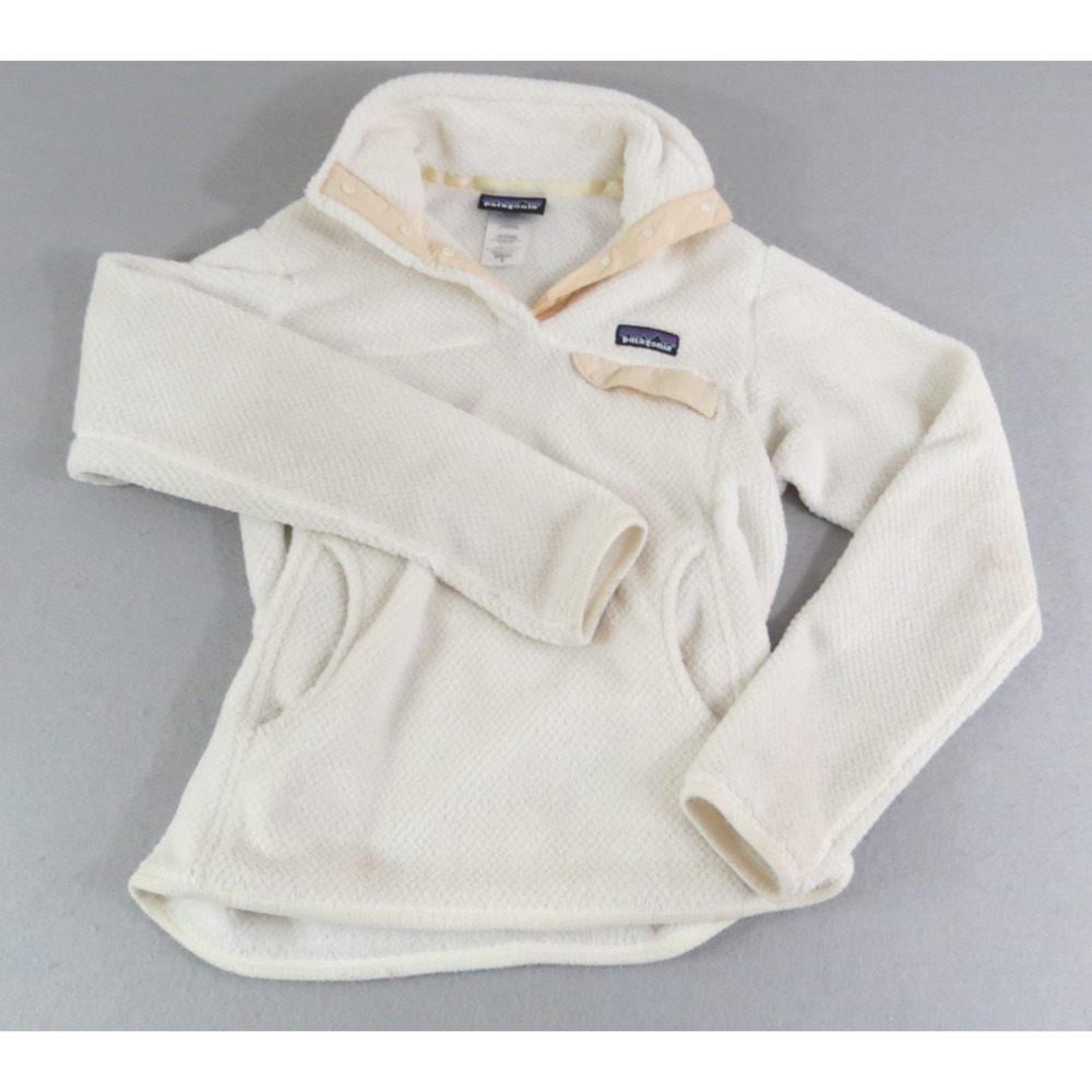 Patagonia Re-Tool Snap-T Pullover Fleece Diamond Textured Sweater Women's Size S